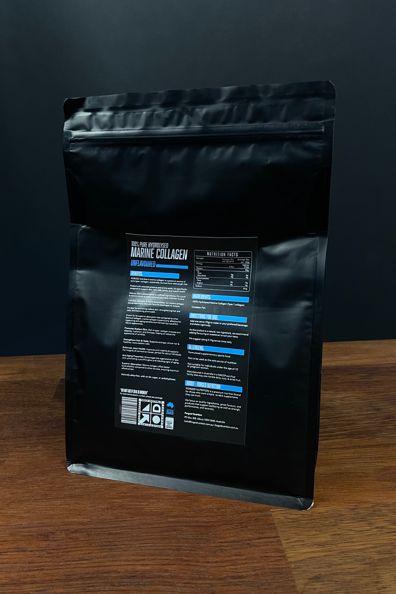 100% Pure Hydrolysed Marine Collagen (Unflavoured) 500g