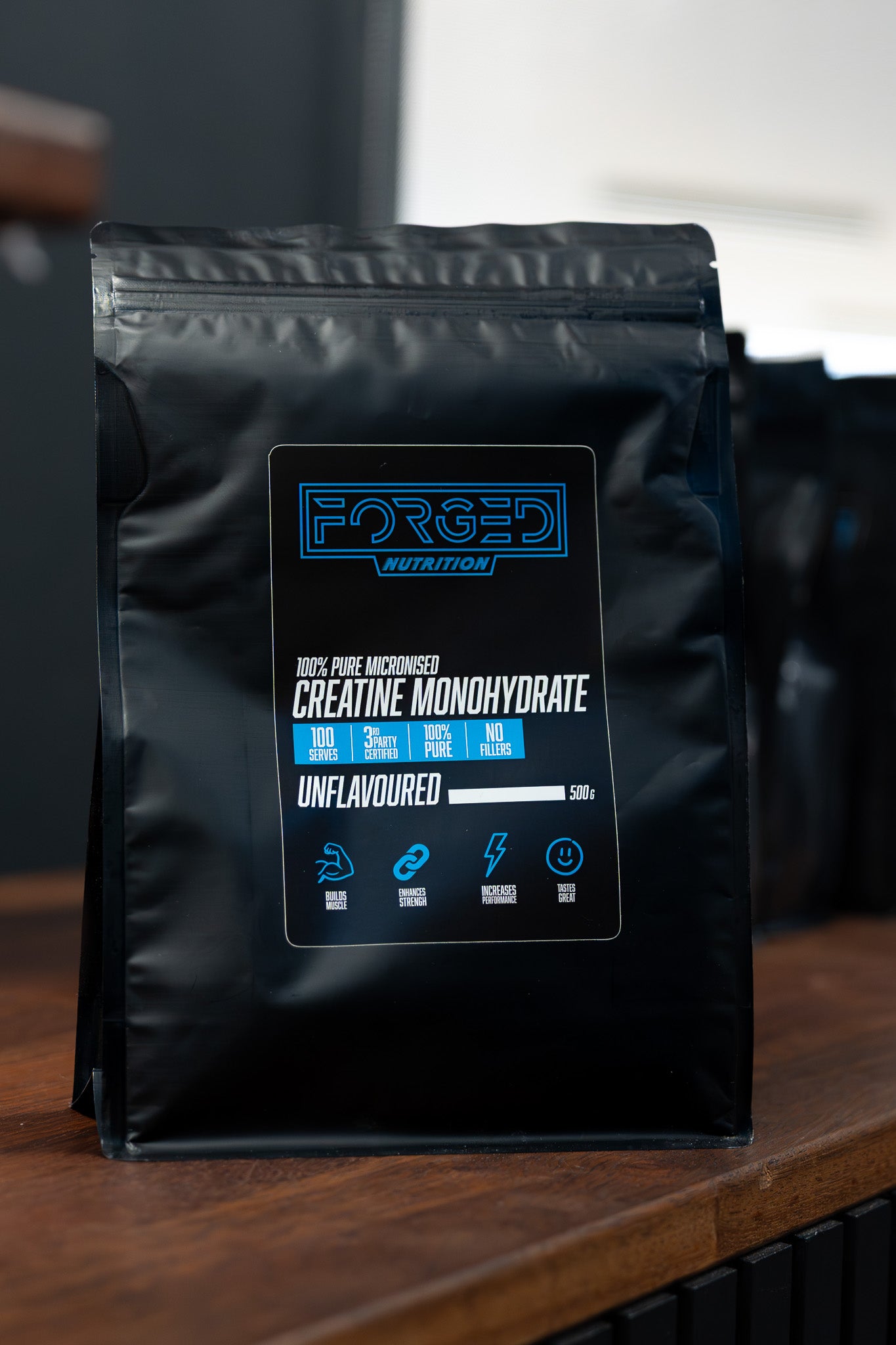100% Pure Micronised Creatine Monohydrate Powder (Unflavoured) 500g