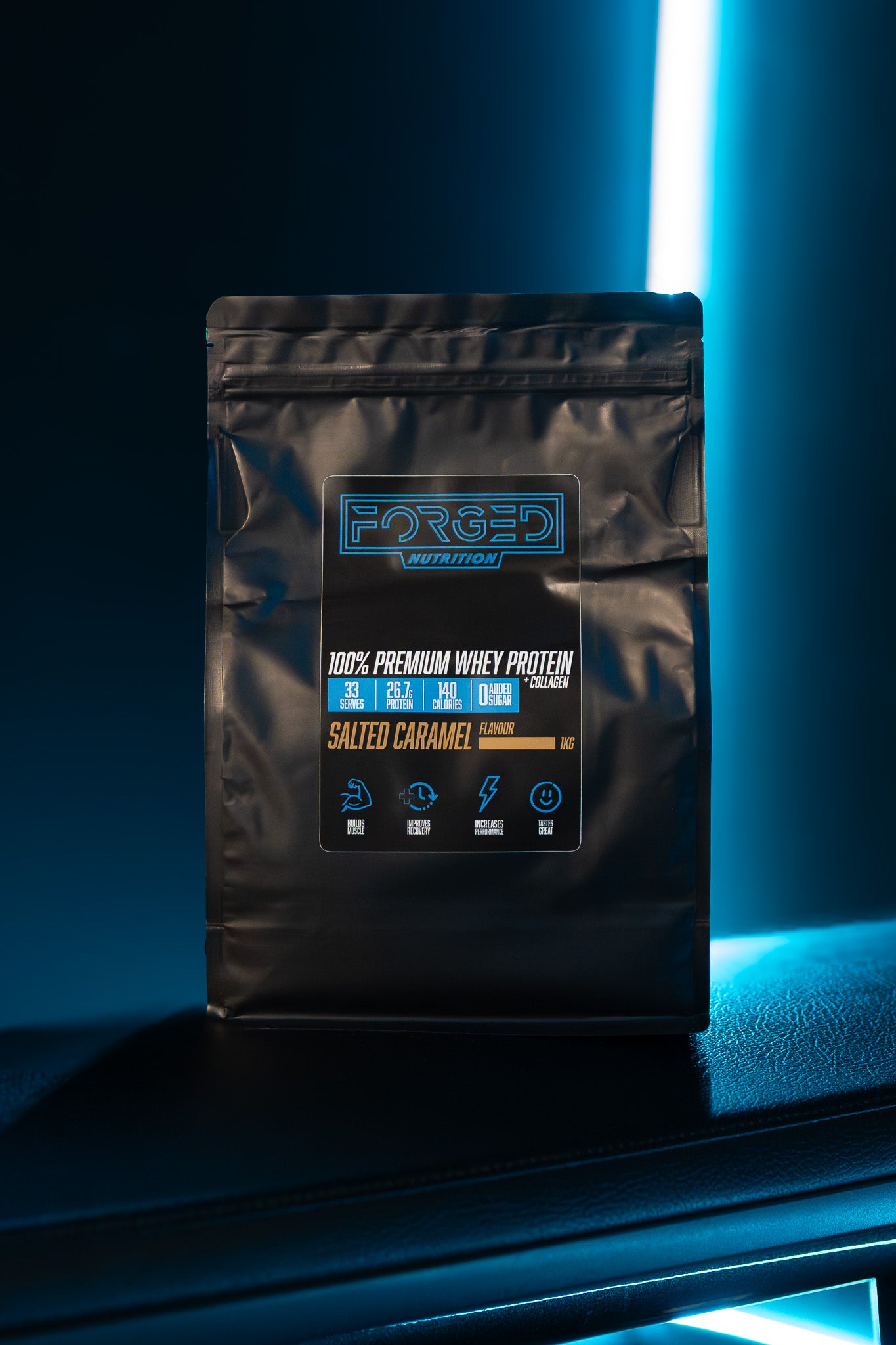 100% Premium Whey Protein + Collagen (Salted Caramel) 1kg