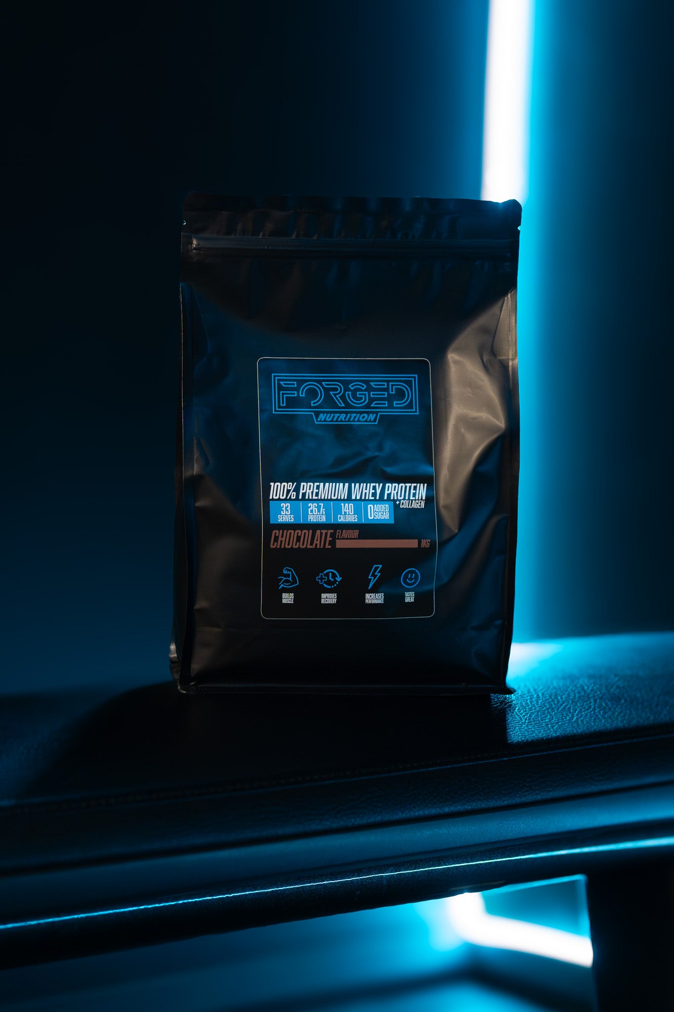 100% Premium Whey Protein + Collagen (Chocolate) 1kg