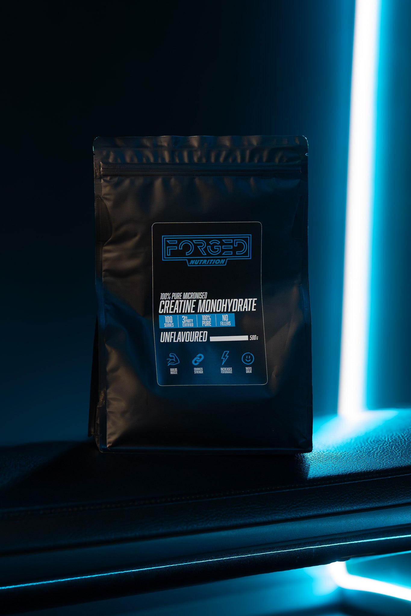 100% Pure Micronised Creatine Monohydrate Powder (Unflavoured) 500g